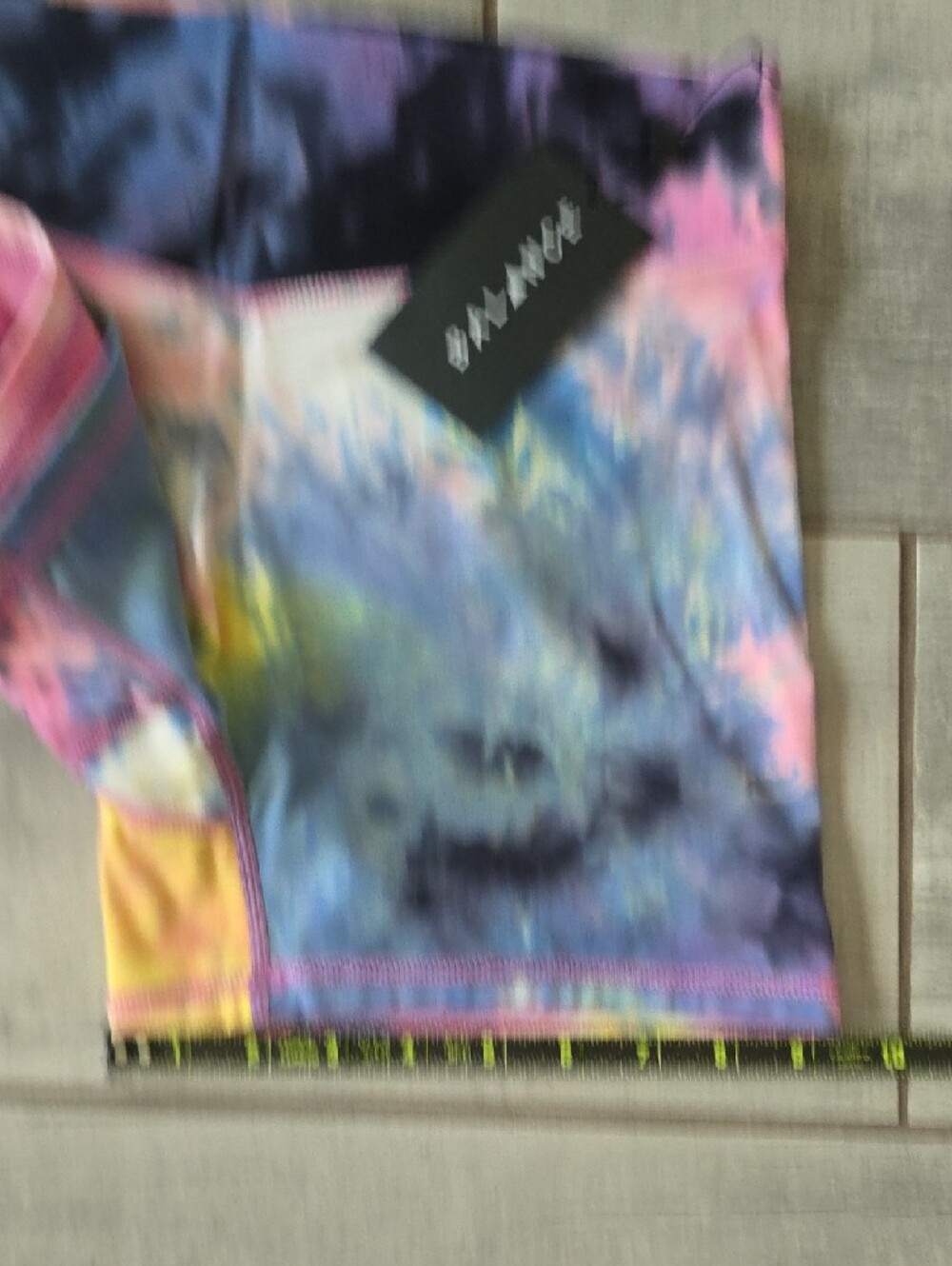 Balance Athletica Tie-Dye Pink Purple Yellow Athletic Shorts - Picture 7 of 11